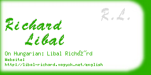 richard libal business card